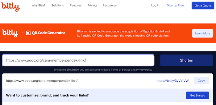 Cara Memperpendek Link