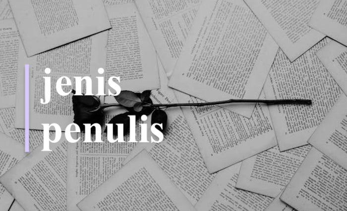 Jenis-Jenis Penulis Lengkap Beserta Pembahasannya