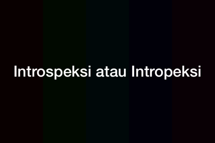Introspeksi atau Intropeksi, Kata yang Benar Adalah?