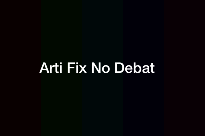 Arti Fix No Debat dalam Bahasa Gaul dan Maksudnya