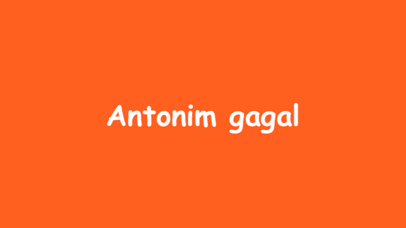 5 Antonim Gagal dalam Bahasa Indonesia