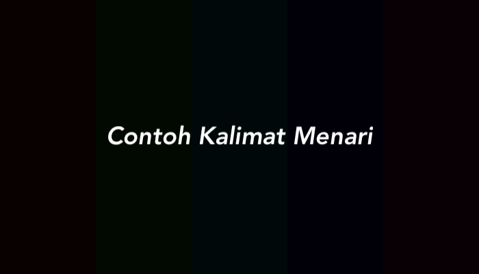 50 Contoh Kalimat dengan Kata Menari secara Lengkap