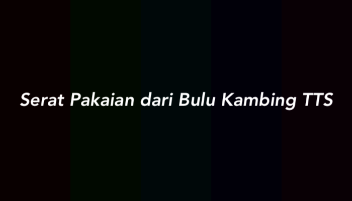 Serat Pakaian dari Bulu Kambing TTS