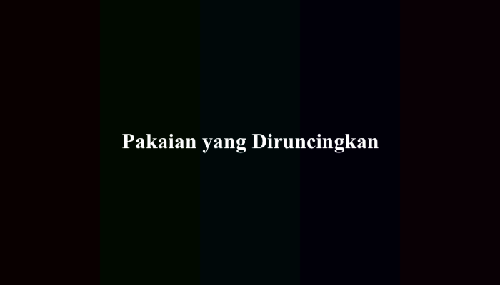 Pakaian yang Diruncingkan TTS? Ini Jawabannya