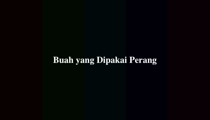 Buah yang Dipakai Perang Teka-Teki, Ternyata Ini Jawabannya