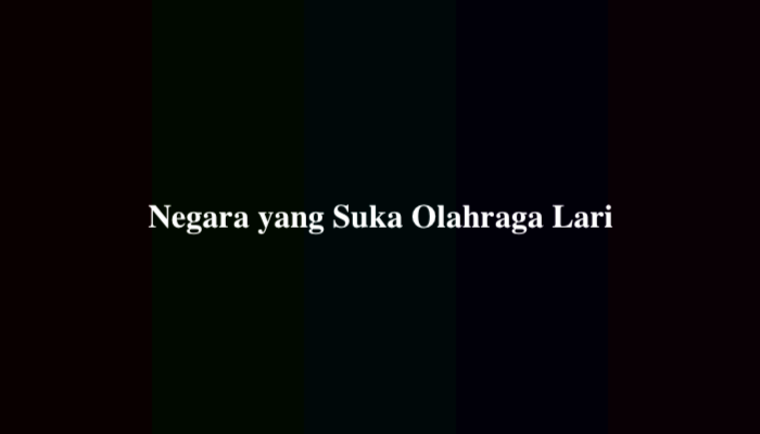 Negara yang Suka Olahraga Lari TTS, Ternyata Ini Jawabannya