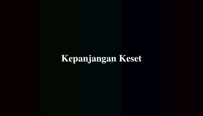 Kepanjangan Keset dalam Tebak-Tebakan Lucu