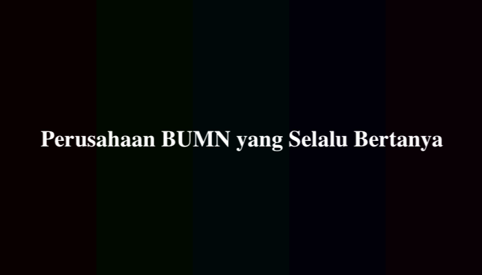 Perusahaan BUMN yang Selalu Bertanya, Simak Jawabannya
