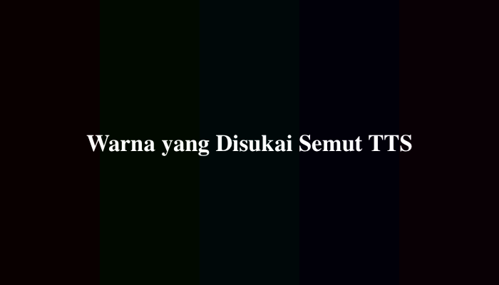 Warna yang Disukai Semut TTS 6 Huruf, Ternyata Ini Jawabannya