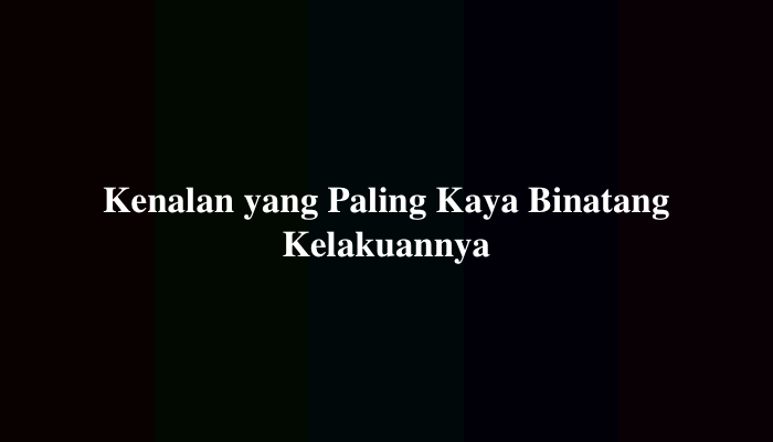 Kenalan yang Paling Kaya Binatang Kelakuannya, Berikut Jawabannya