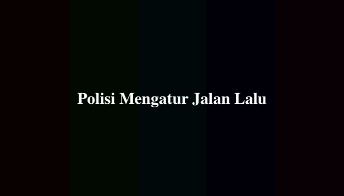 Polisi Mengatur Jalan Lalu TTS Lontong, Simak Jawabannya