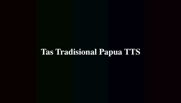 Tas Tradisional Papua TTS, Simak Jawabannya