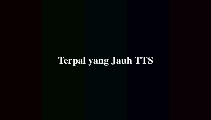Terpal yang Jauh TTS, Ternyata Ini Jawabannya