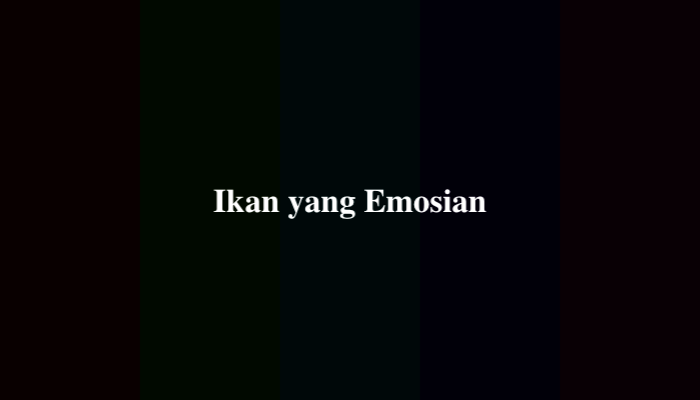 Ikan yang Emosian TTS, Ternyata Ini Jawabannya