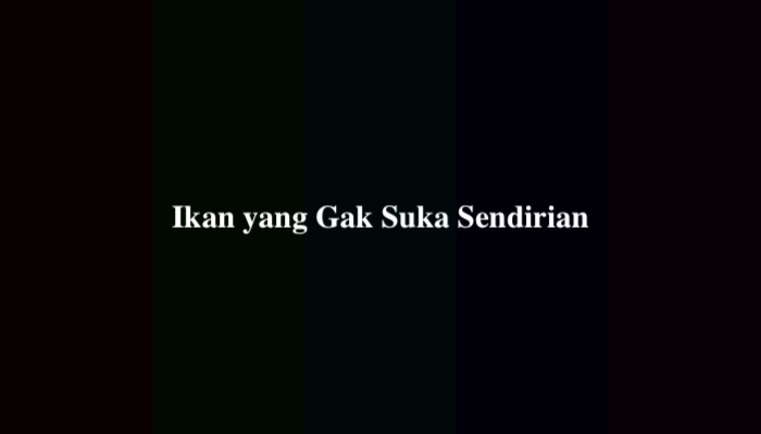 Ikan yang Gak Suka Sendirian, Jawaban Teka-Teki yang Benar