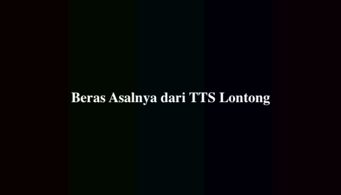 Beras Asalnya dari TTS Lontong, Simak Jawabannya