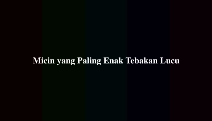 Micin yang Paling Enak Tebakan Lucu, Berikut Jawabannya