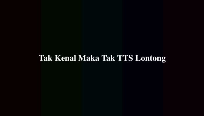 Tak Kenal Maka Tak TTS Lontong, Simak Jawabannya