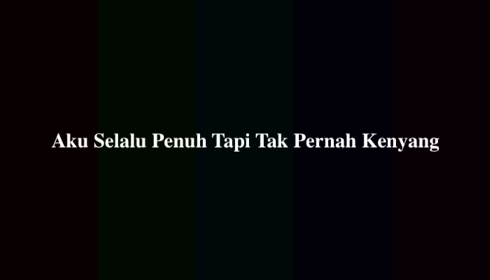 Aku Selalu Penuh Tapi Tak Pernah Kenyang Apakah Aku? Berikut Jawabannya