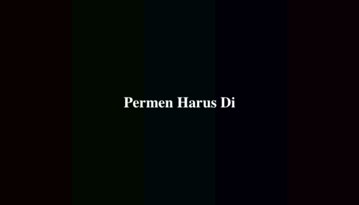 Permen Harus Di? Teka-Teki dan Jawabannya